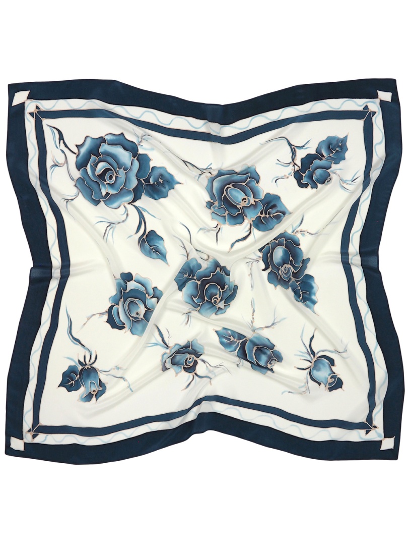 AM-086 Chusta jedwabna, r�cznie malowana 90x90cm